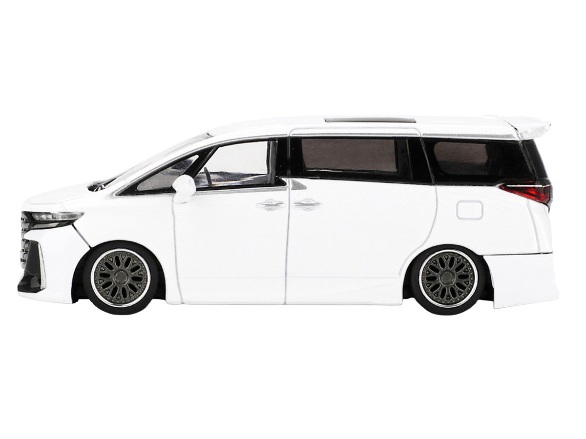 Toyota Vellfire 40 KUHL Van White Metallic Limited Edition 1/64 Die Cast Model Car by Mini GT LuxuryLifeWay Online Store