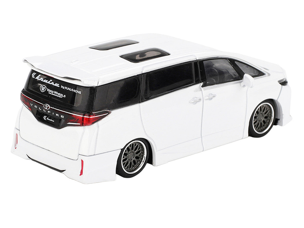 Toyota Vellfire 40 KUHL Van White Metallic Limited Edition 1/64 Die Cast Model Car by Mini GT LuxuryLifeWay Online Store