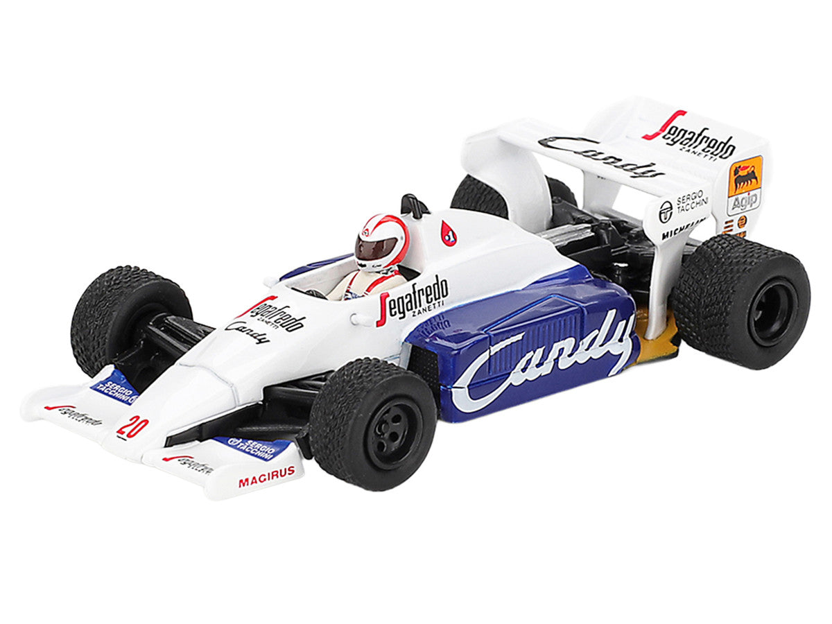 Toleman TG184 #20 Johnny Cecotto Formula One F1 "Monaco GP" (1984) with Driver Figure Limited Edition 1/64 Diecast Model Car by Mini GT LuxuryLifeWay Online Store