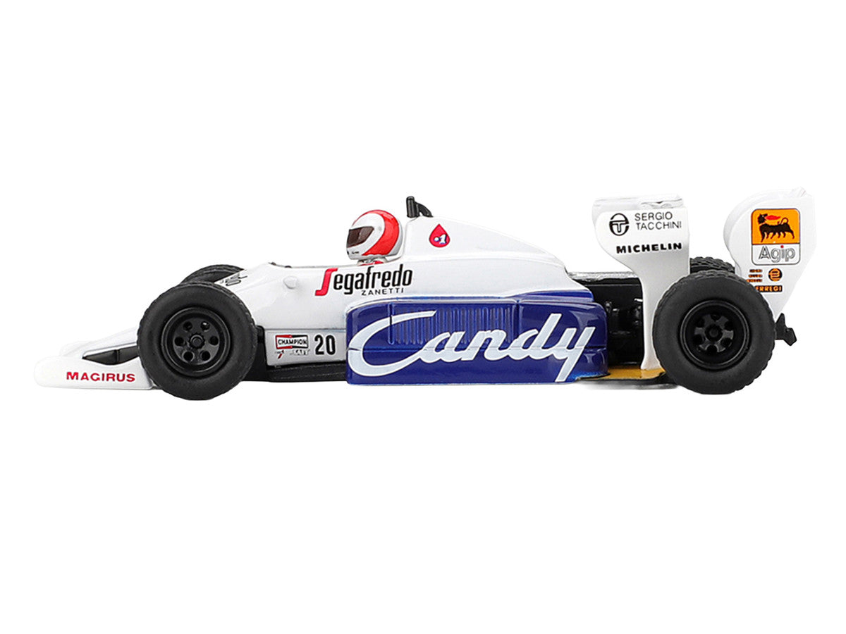 Toleman TG184 #20 Johnny Cecotto Formula One F1 "Monaco GP" (1984) with Driver Figure Limited Edition 1/64 Diecast Model Car by Mini GT LuxuryLifeWay Online Store