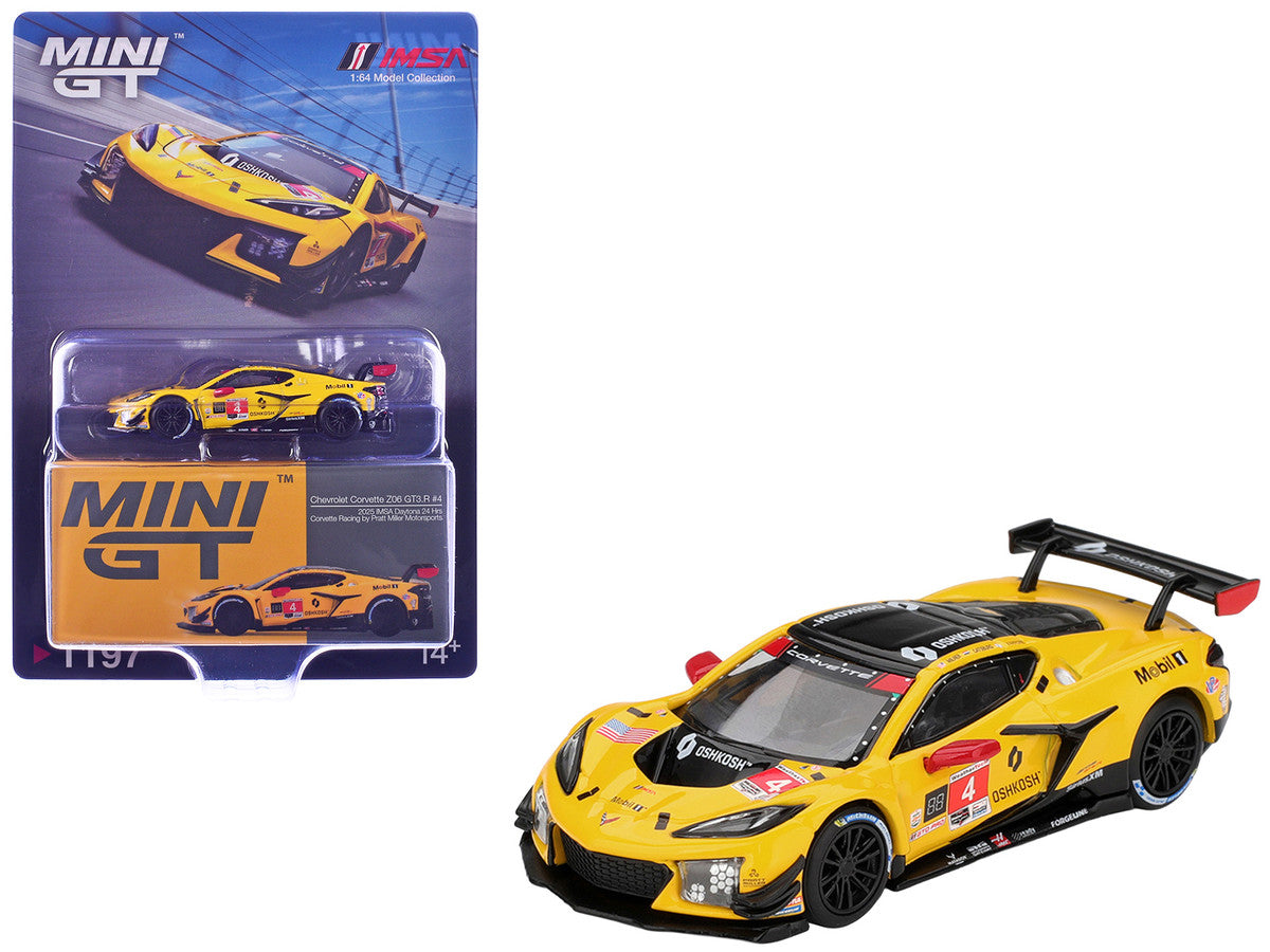 Chevrolet Corvette Z06 GT3.R #4 Nicky Catsburg - Tommy Milner - Nicolas Varrone "Corvette Racing by Pratt Miller Motorsports" IMSA "24 Hours of Daytona" (2025) Limited Edition 1/64 Diecast Model Car by Mini GT LuxuryLifeWay Online Store