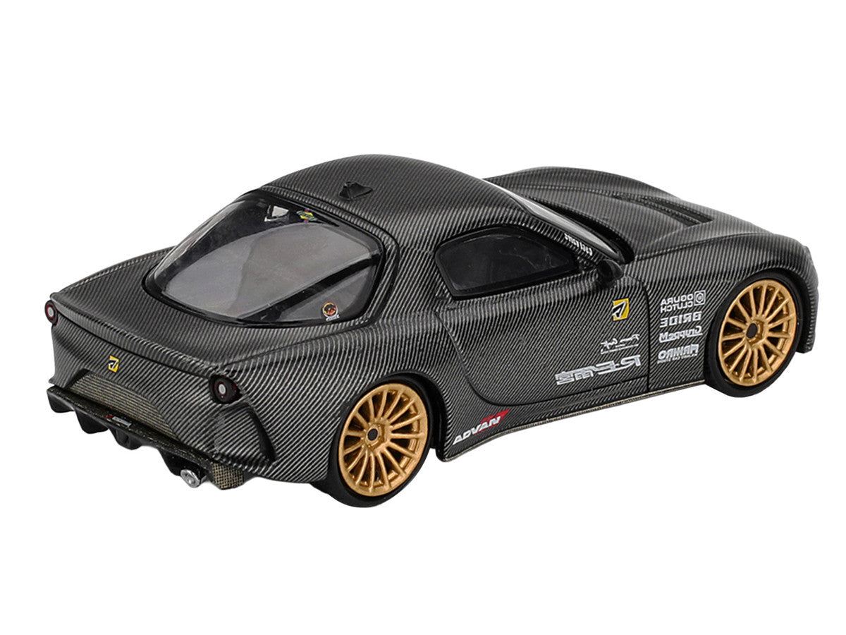 Mazda RX-7 RE-Amemiya "Matsukiyo KOKU 3 Rotor NA-7" Carbon Fiber "Tokyo Auto Salon 2025 Best Tuned Car Award" Limited Edition 1/64 Diecast Model Car by Mini GT LuxuryLifeWay Online Store