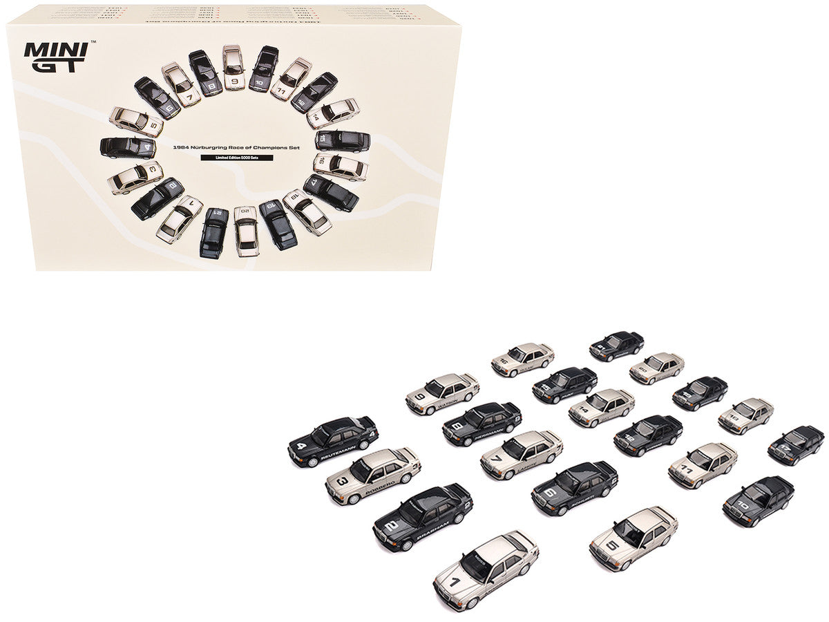 1984 Nurburgring Race of Champions 20 Car Set Limited Edition to 5000 Sets Worldwide 1/64 Diecast Model Cars by Mini GT LuxuryLifeWay Online Store