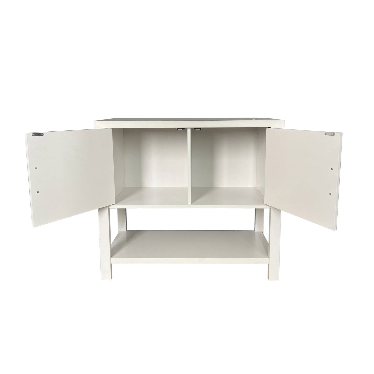 Modern 2 Drawer Wooden Storage Console Table White LuxuryLifeWay Online Store
