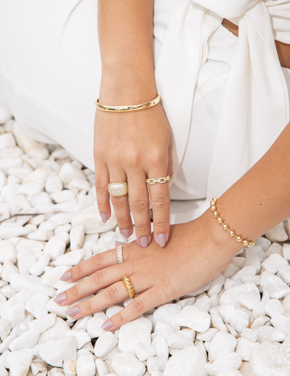 CZ Dome Ring (D124) LuxuryLifeWay Online Store