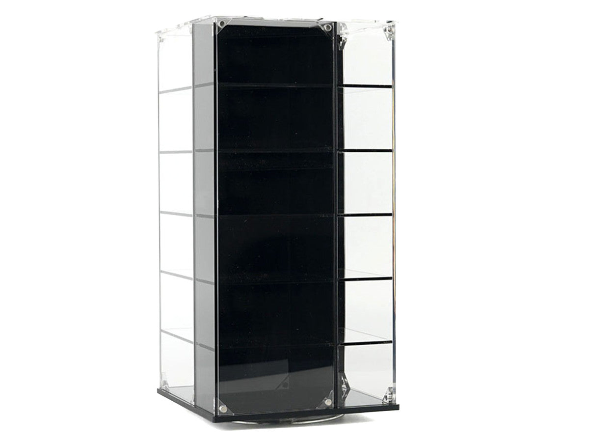 Acrylitower Showcase 24 Car Display Desktop Spinner with Cover "Mijo Exclusives" for 1/64 Scale Models LuxuryLifeWay Online Store