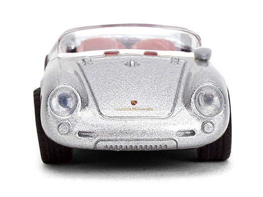 1955 Porsche 550 Spyder Silver Metallic with Red Interior "Collection" Series 1/64 Diecast Model Car by Majorette LuxuryLifeWay Online Store