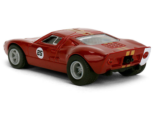 1965 Ford GT40 MK1 #25 Red Metallic with Gold Stripes "Collection" Series 1/64 Diecast Model Car by Majorette LuxuryLifeWay Online Store