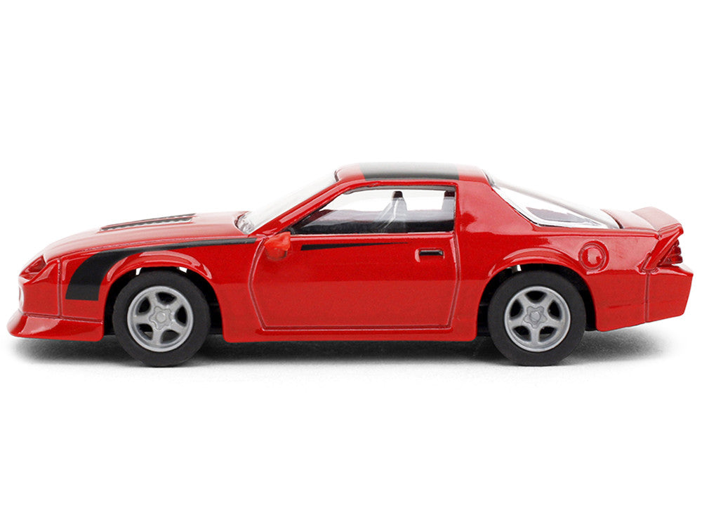 1985 Chevrolet Camaro Red with Black Top and Stripes "Collection" Series 1/64 Diecast Model Car by Majorette LuxuryLifeWay Online Store
