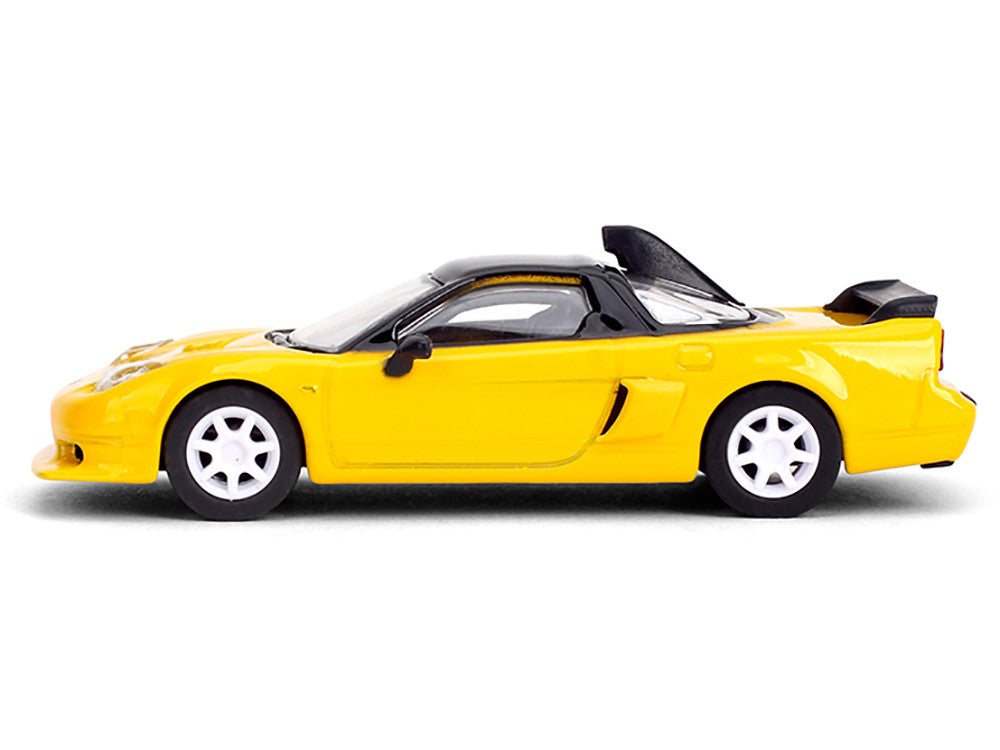 1995 Honda NSX-R GT RHD (Right Hand Drive) Yellow with Black Top "Collection" Series 1/64 Diecast Model Car by Majorette LuxuryLifeWay Online Store