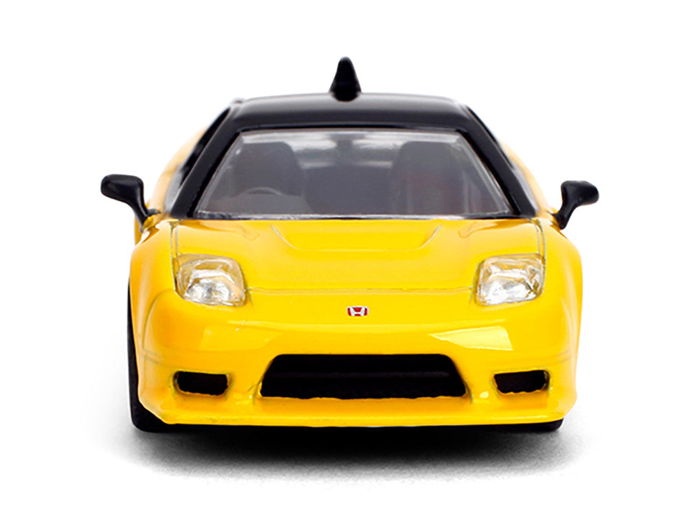 1995 Honda NSX-R GT RHD (Right Hand Drive) Yellow with Black Top "Collection" Series 1/64 Diecast Model Car by Majorette LuxuryLifeWay Online Store