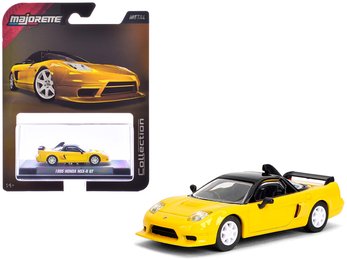 1995 Honda NSX-R GT RHD (Right Hand Drive) Yellow with Black Top "Collection" Series 1/64 Diecast Model Car by Majorette LuxuryLifeWay Online Store