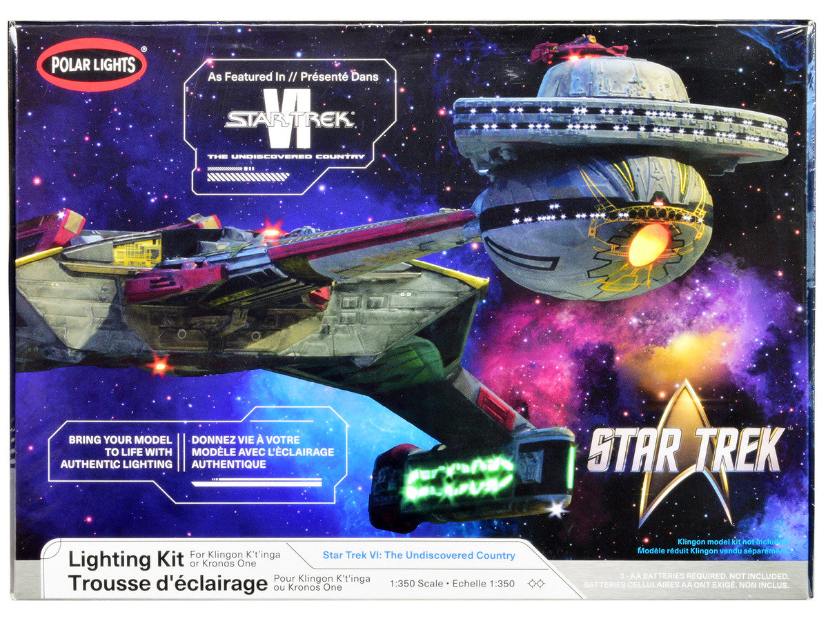 Skill 2 Model Kit Lighting Kit for Klingon Kronos One Spaceship "Star Trek VI: The Undiscovered Country" (1991) Movie 1/350 Scale Model by Polar Lights LuxuryLifeWay Online Store