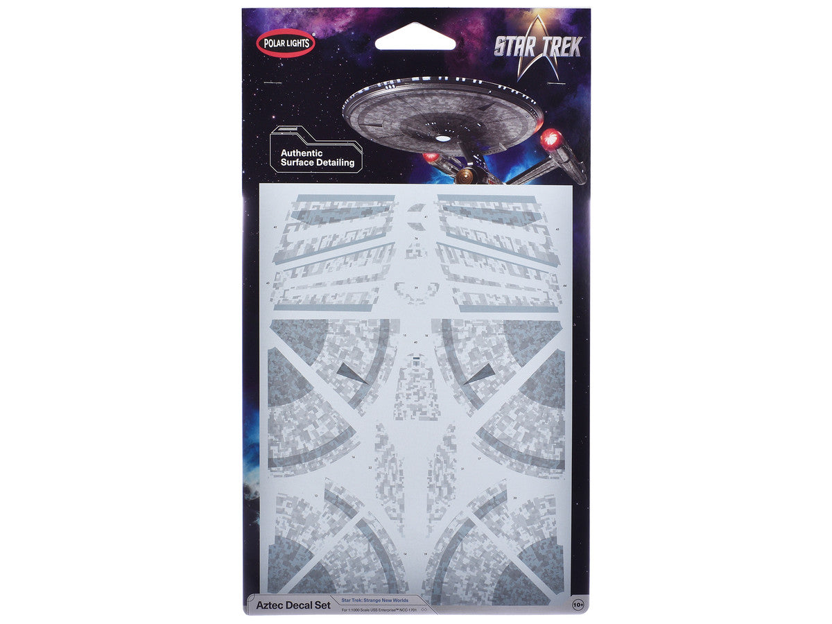 USS Enterprise NCC-1701 Aztec Decal Set "Star Trek: Strange New Worlds" (2022-Current) TV Series 1/1000 Scale by Polar Lights LuxuryLifeWay Online Store