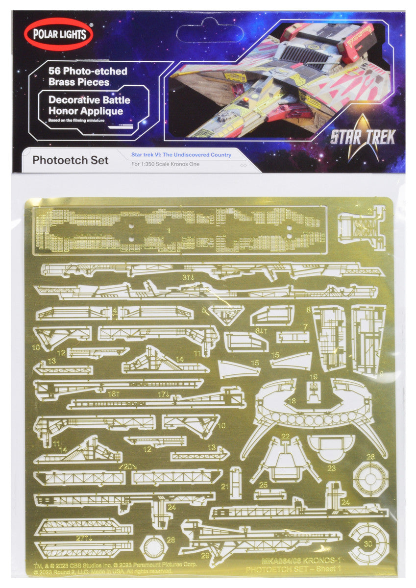 Photoetch Set for Klingon Kronos One Spaceship "Star Trek VI: The Undiscovered Country" (1991) Movie 1/350 Scale by Polar Lights LuxuryLifeWay Online Store