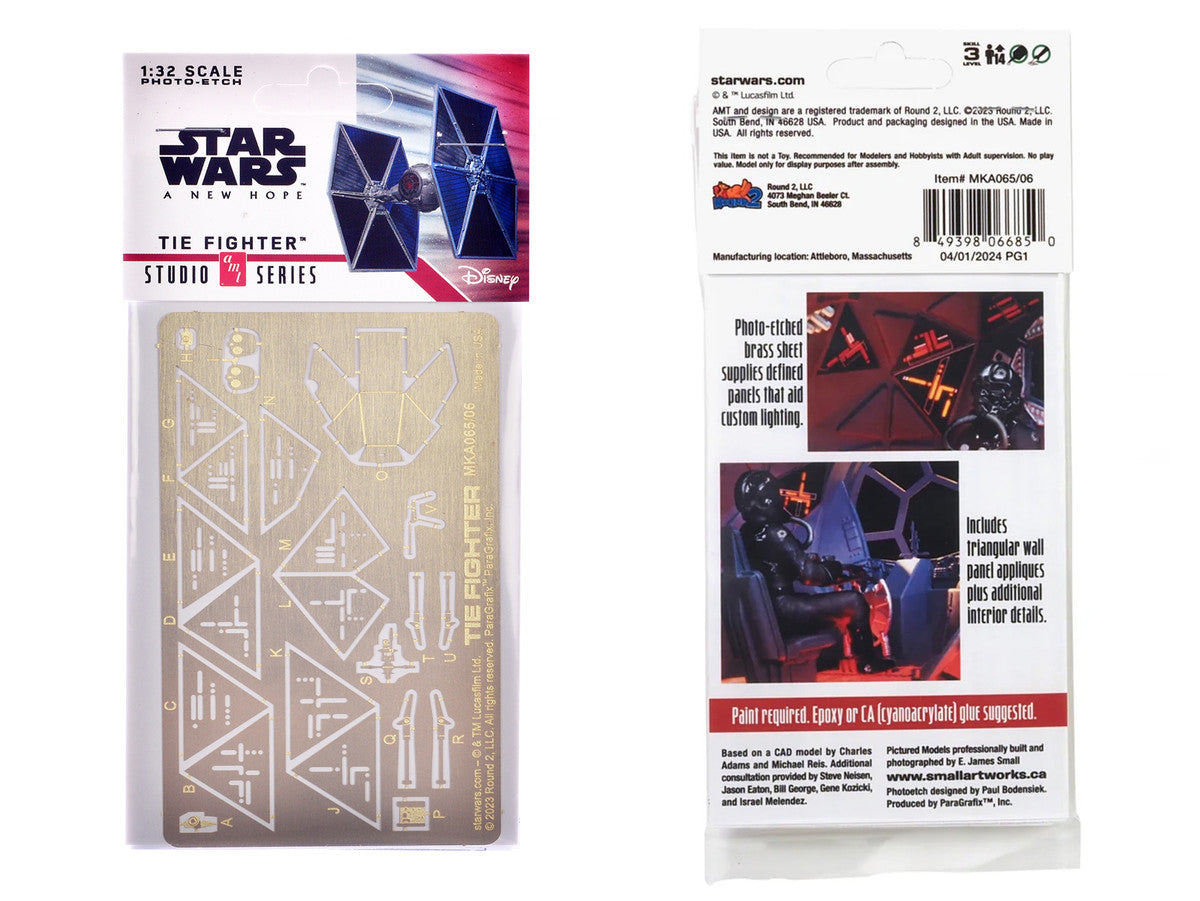 Photoetch Set for "Star Wars: A New Hope" Tie Fighter Kit 1/32 Scale by AMT LuxuryLifeWay Online Store