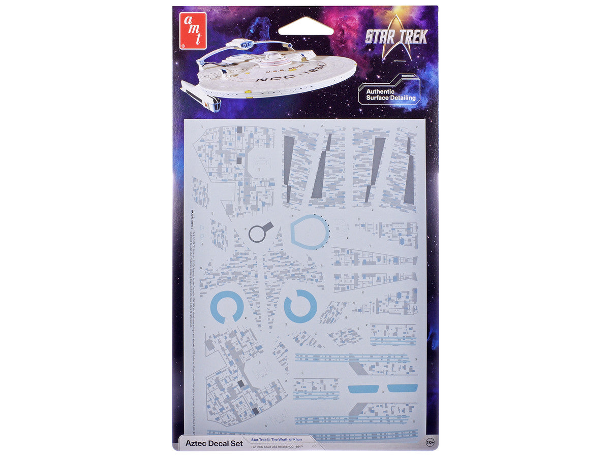 U.S.S. Reliant NCC-1864 Aztec Decal Set "Star Trek II: The Wrath of Khan" (1982) Movie 1/537 Scale Model by AMT LuxuryLifeWay Online Store