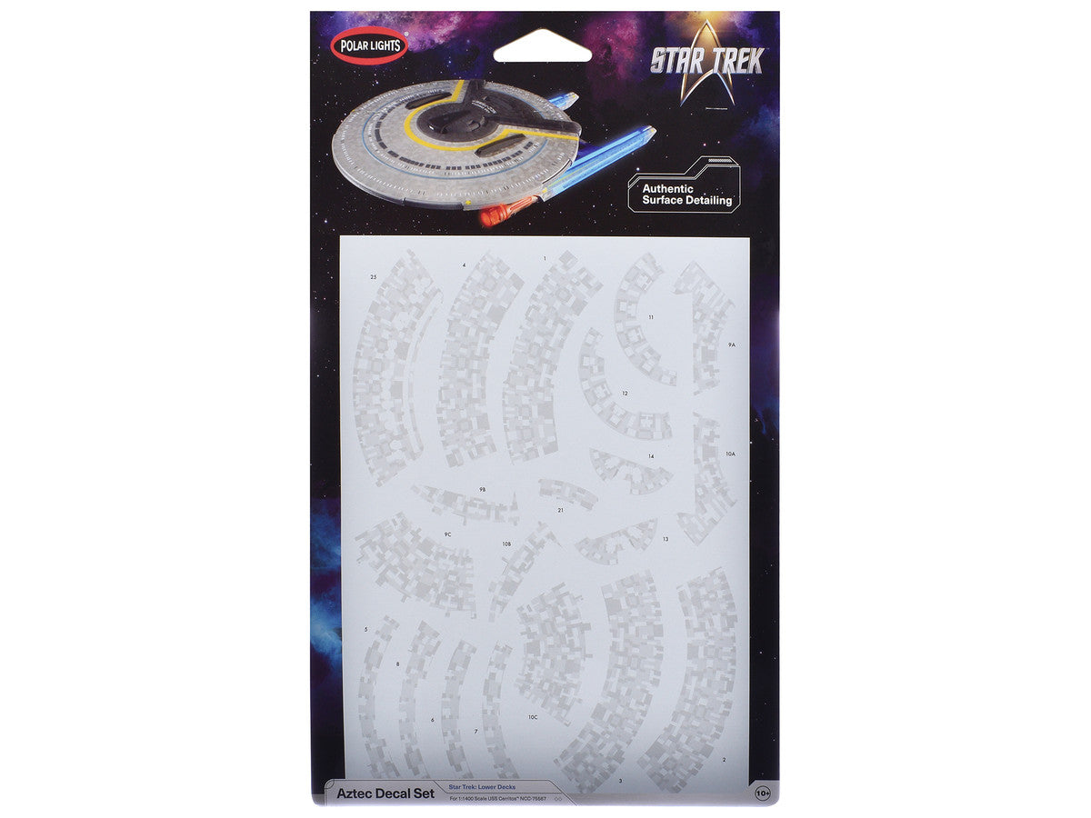 USS Cerritos NCC-75567 Aztec Decal Set "Star Trek: Lower Decks" (2020-2024) TV Series 1/1400 Scale by Polar Lights LuxuryLifeWay Online Store
