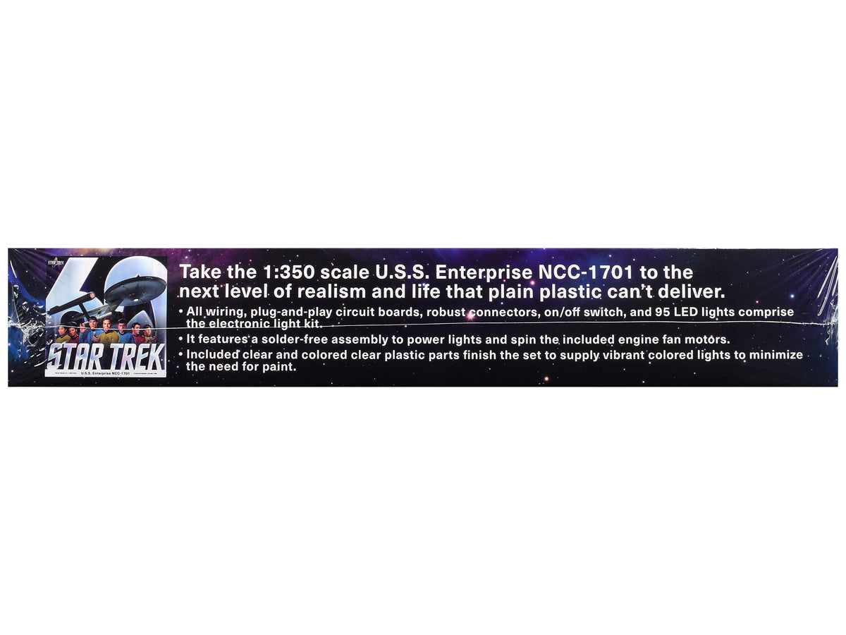 Skill 2 Model Kit Star Trek The Original Series USS Enterprise 60th Anniversary Lighting Set for 1/350 Scale Model by Polar Lights LuxuryLifeWay Online Store
