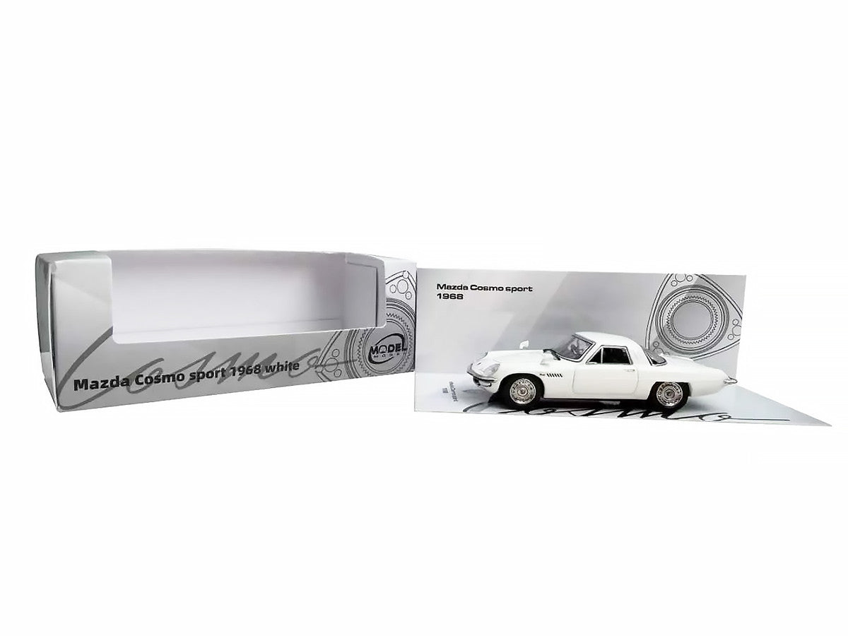1968 Mazda 110 S Cosmo Sport RHD (Right Hand Drive) White 1/64 Diecast Model Car by Model Model LuxuryLifeWay Online Store