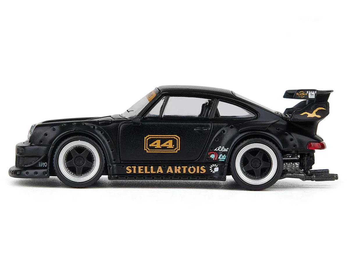 RWB 930 Circuit Specification #44 "Stella Artois" Matt Black 1/64 Diecast Model Car by Model Model LuxuryLifeWay Online Store