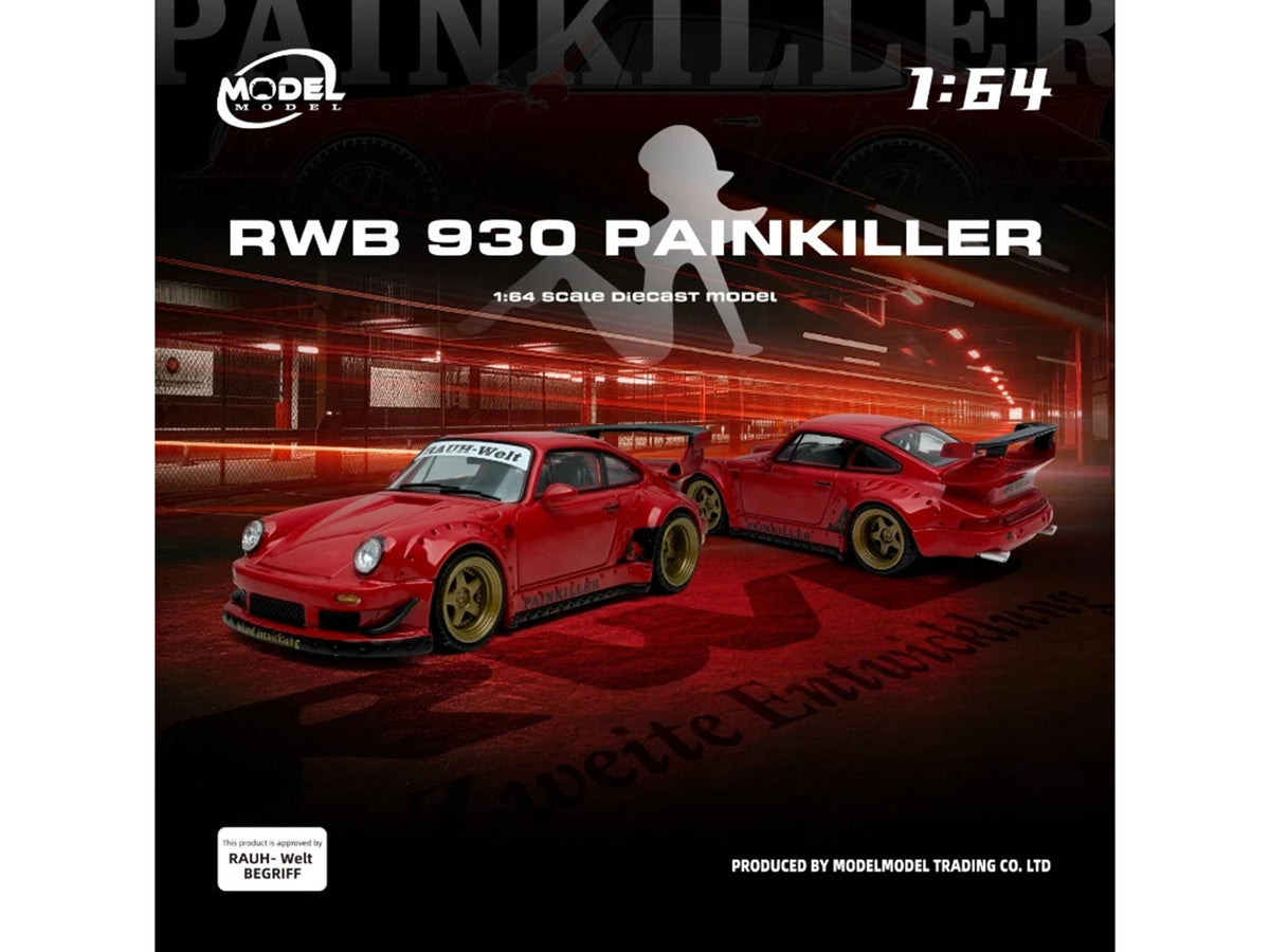 RWB 930 "Painkiller" Red 1/64 Diecast Model Car by Model Model LuxuryLifeWay Online Store