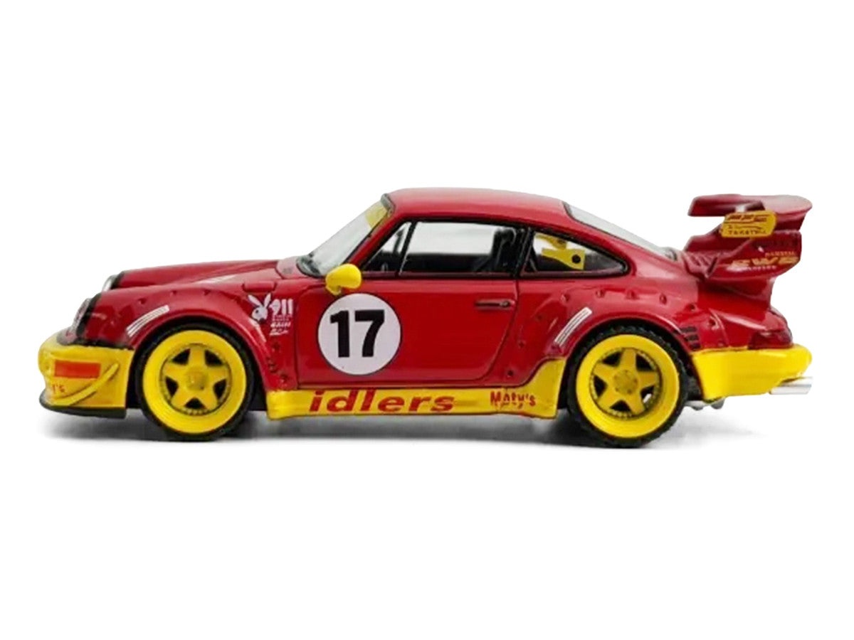 RWB 964 #17 "Idlers Club" Red with Yellow Accents 1/64 Diecast Model Car by Model Model LuxuryLifeWay Online Store