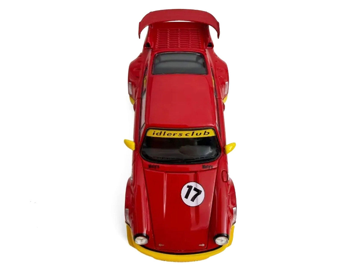 RWB 964 #17 "Idlers Club" Red with Yellow Accents 1/64 Diecast Model Car by Model Model LuxuryLifeWay Online Store