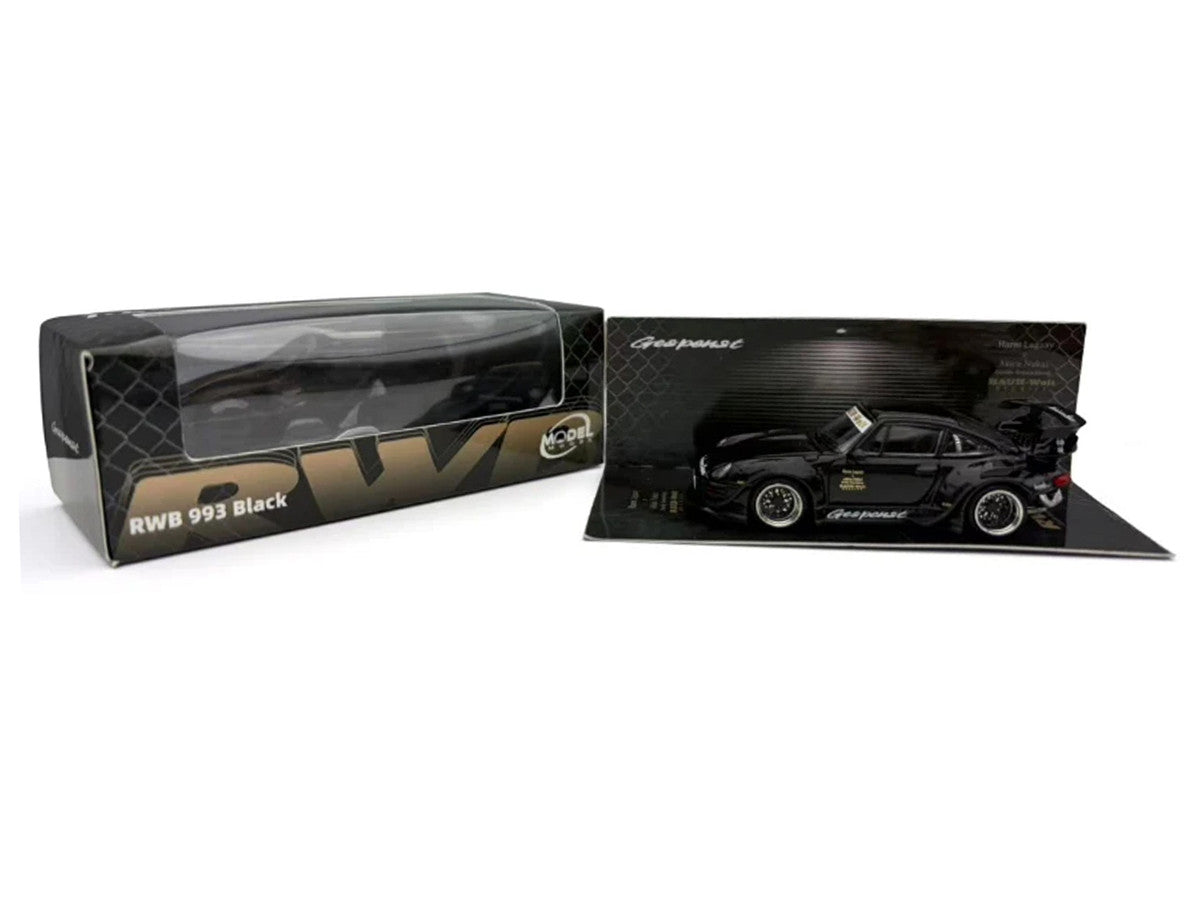 RWB 993 "Gespenst" Black 1/64 Diecast Model Car by Model Model LuxuryLifeWay Online Store