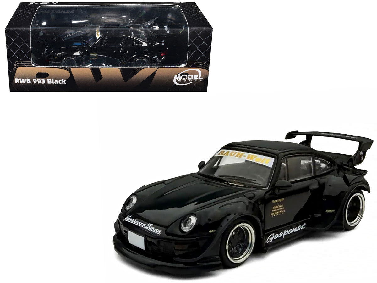 RWB 993 "Gespenst" Black 1/64 Diecast Model Car by Model Model LuxuryLifeWay Online Store