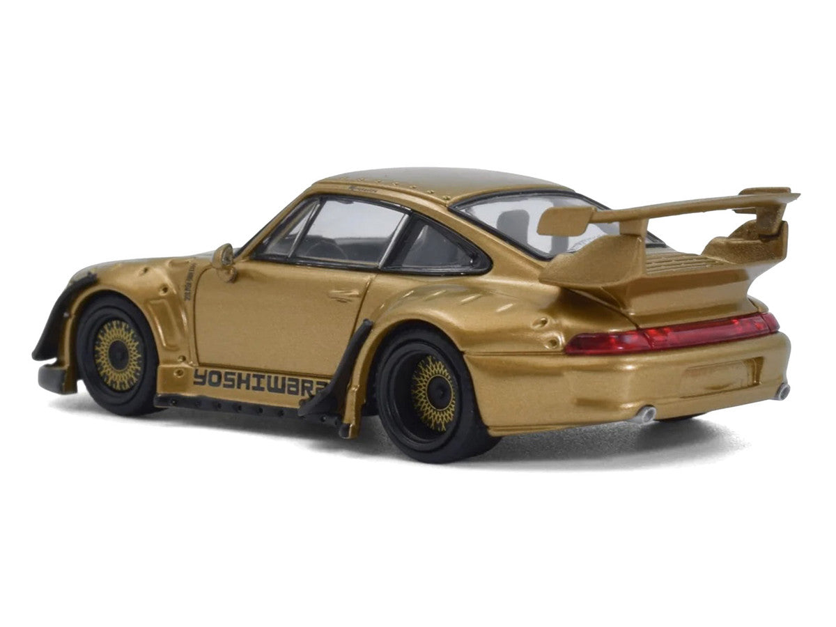 RWB 993 "Yoshiwara" Gold Metallic 1/64 Diecast Model Car by Model Model LuxuryLifeWay Online Store