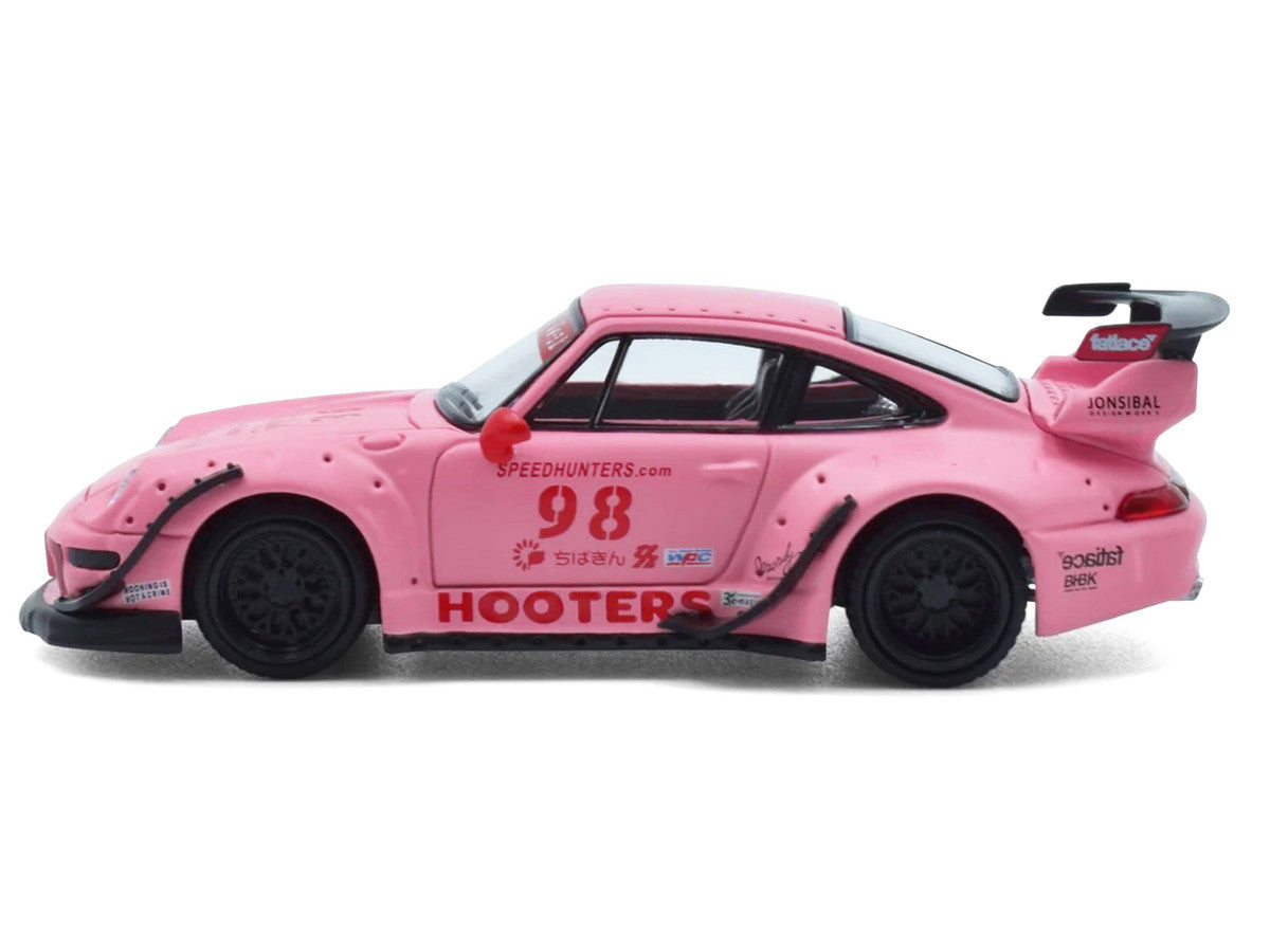 RWB 993 #98 "Hooters" Matt Pink 1/64 Diecast Model Car by Model Model LuxuryLifeWay Online Store