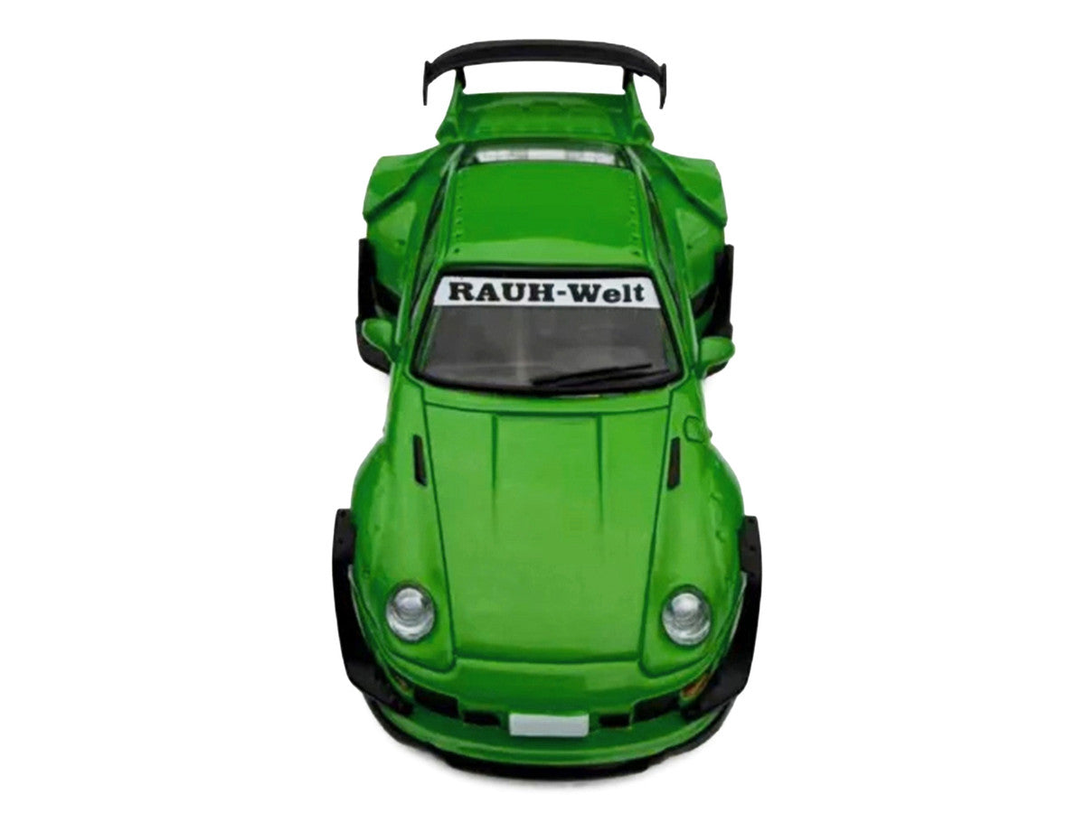 RWB 993 Green with Black Stripes 1/64 Diecast Model Car by Model Model LuxuryLifeWay Online Store