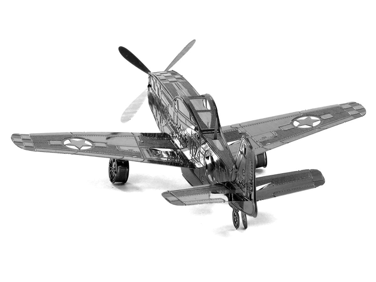 Model Kit North American P-51 Mustang Fighter Aircraft "Big Beautiful Doll" United States Army Air Forces (Easy Difficulty) Steel Model by Metal Earth LuxuryLifeWay Online Store