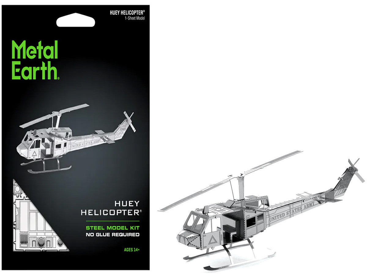 Model Kit Bell UH-1 Iroquois "Huey" Helicopter "United States Army" (Easy Difficulty) Steel Model by Metal Earth LuxuryLifeWay Online Store