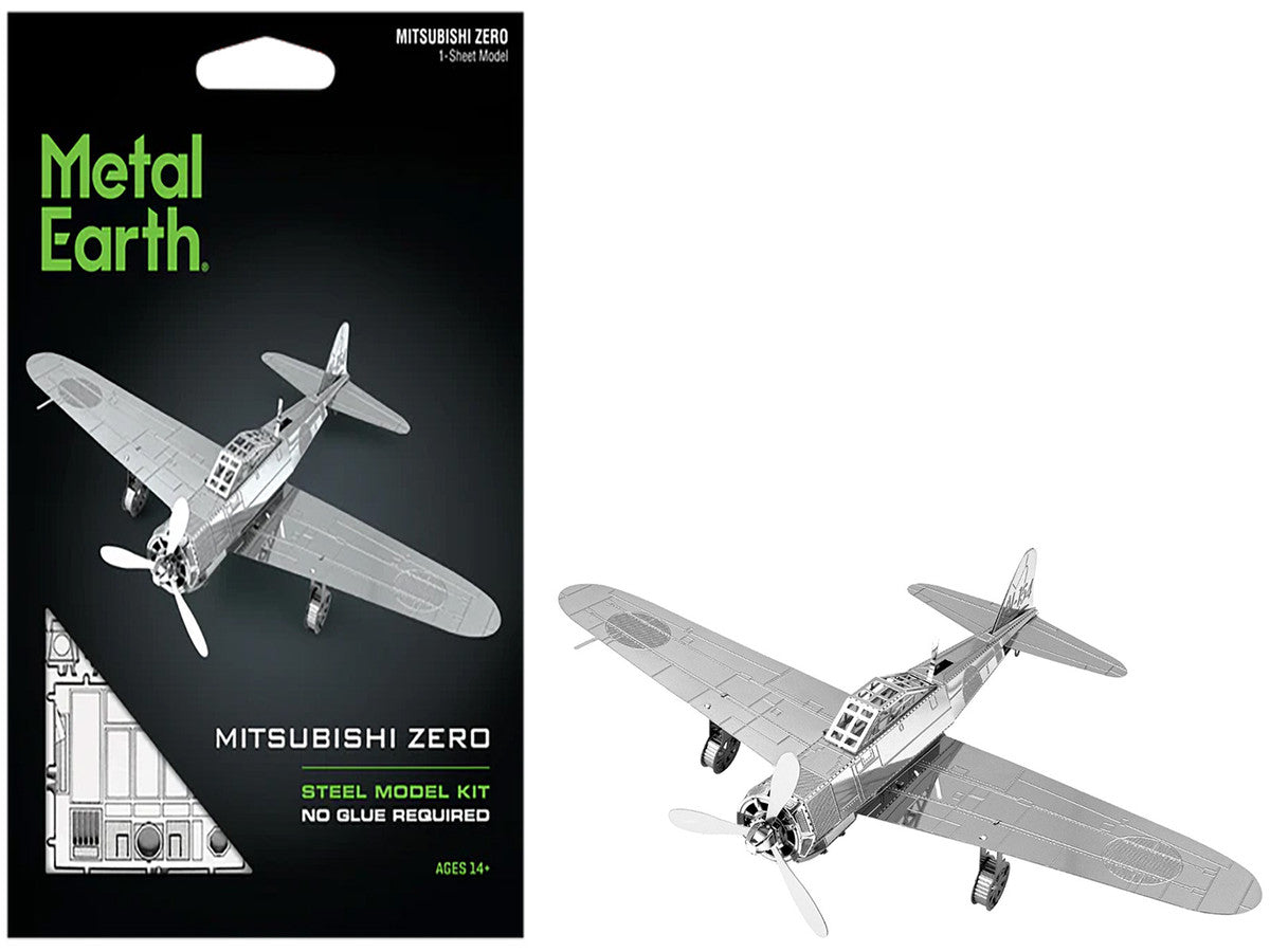 Model Kit Mitsubishi Zero Fighter Aircraft "Imperial Japanese Navy Air Service" (Moderate Difficulty) Steel Model by Metal Earth LuxuryLifeWay Online Store