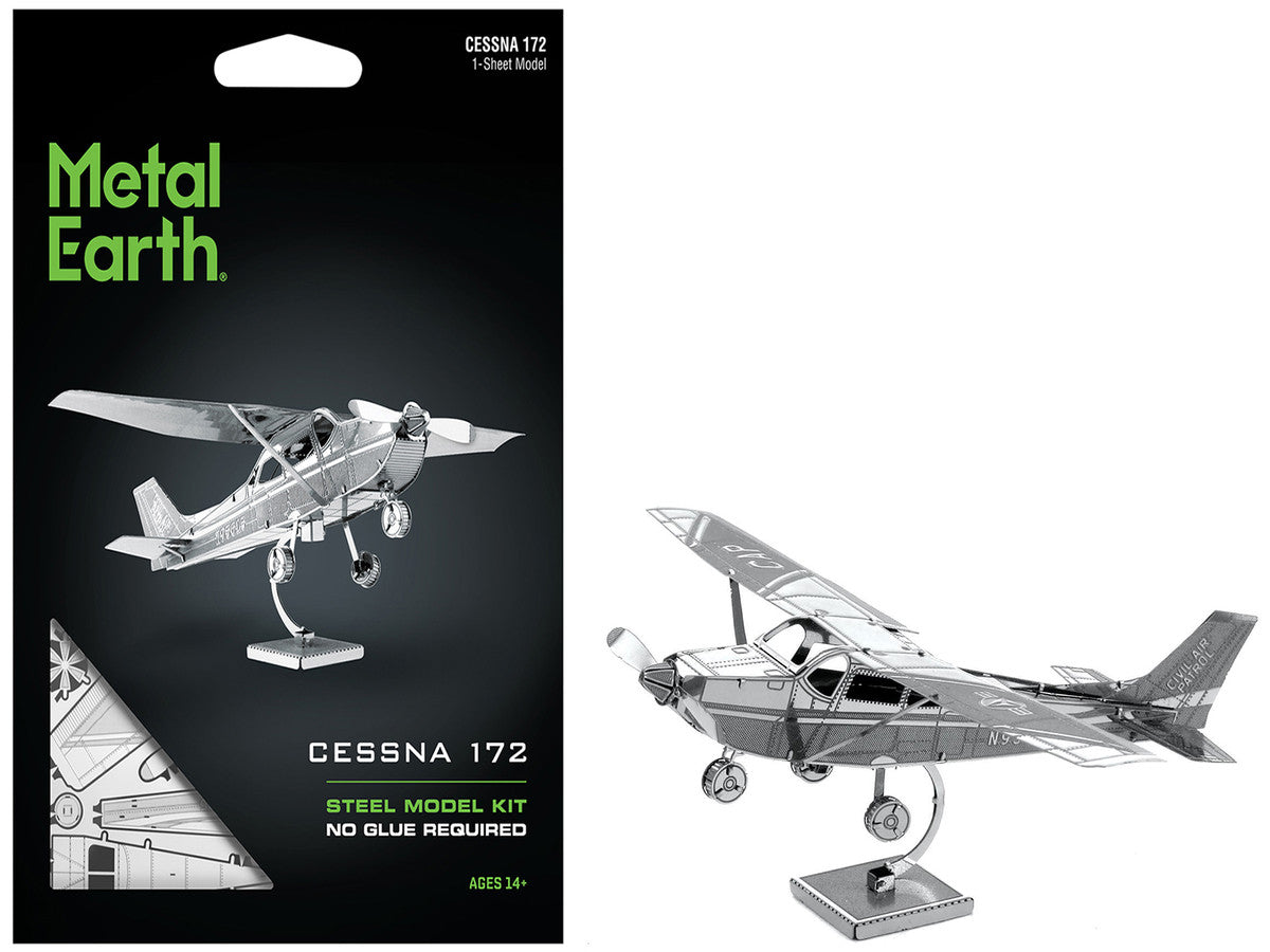 Model Kit Cessna 172 Skyhawk Aircraft (Moderate Difficulty) Steel Model by Metal Earth LuxuryLifeWay Online Store