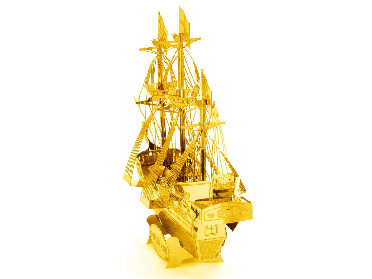Model Kit Golden Hind Galleon Gold Version (Moderate Difficulty) Steel Model by Metal Earth LuxuryLifeWay Online Store