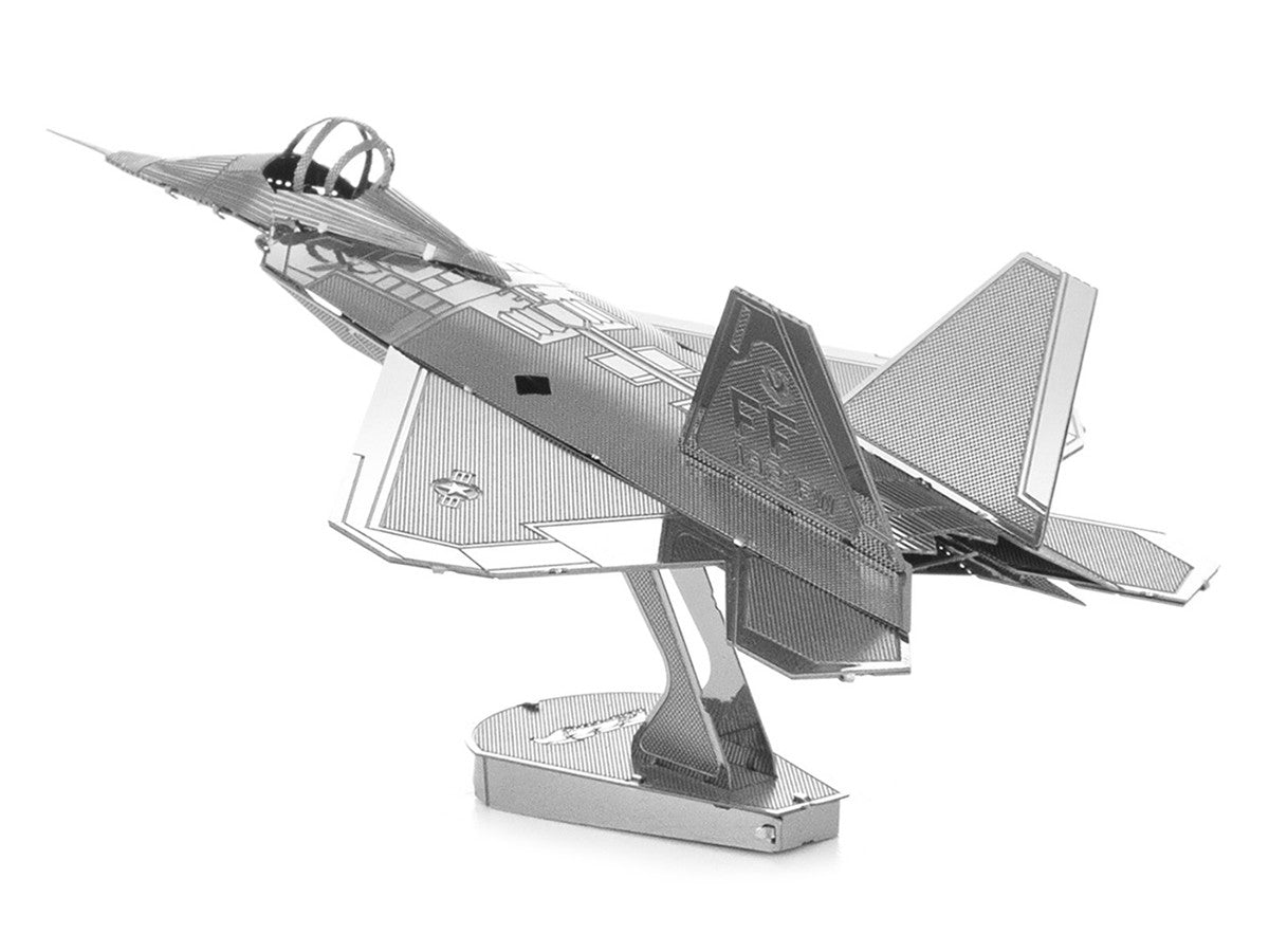 Model Kit Lockheed Martin F-22 Raptor Stealth Aircraft (Moderate Difficulty) Steel Model by Metal Earth LuxuryLifeWay Online Store