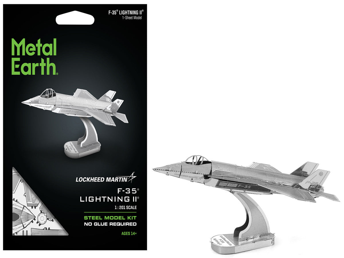 Model Kit Lockheed Martin F-35 Lightning II Aircraft (Moderate Difficulty) Steel Model by Metal Earth LuxuryLifeWay Online Store