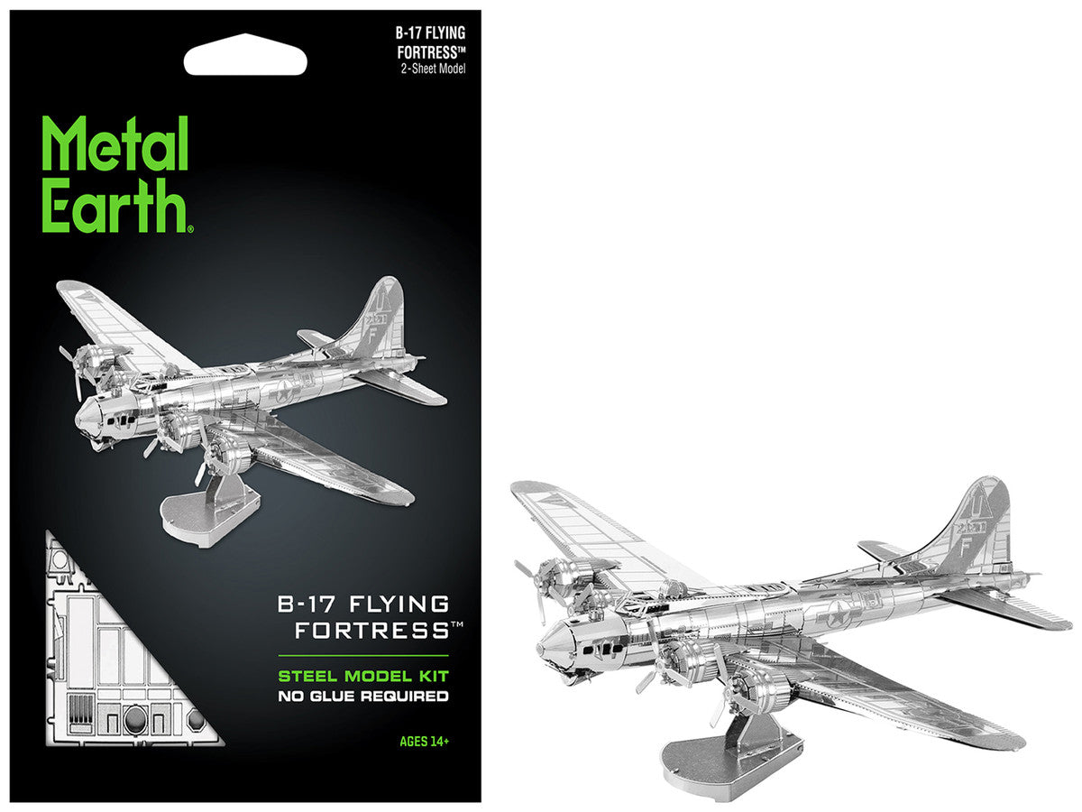 Model Kit Boeing B-17 Flying Fortress Bomber Aircraft (Moderate Difficulty) Steel Model by Metal Earth LuxuryLifeWay Online Store
