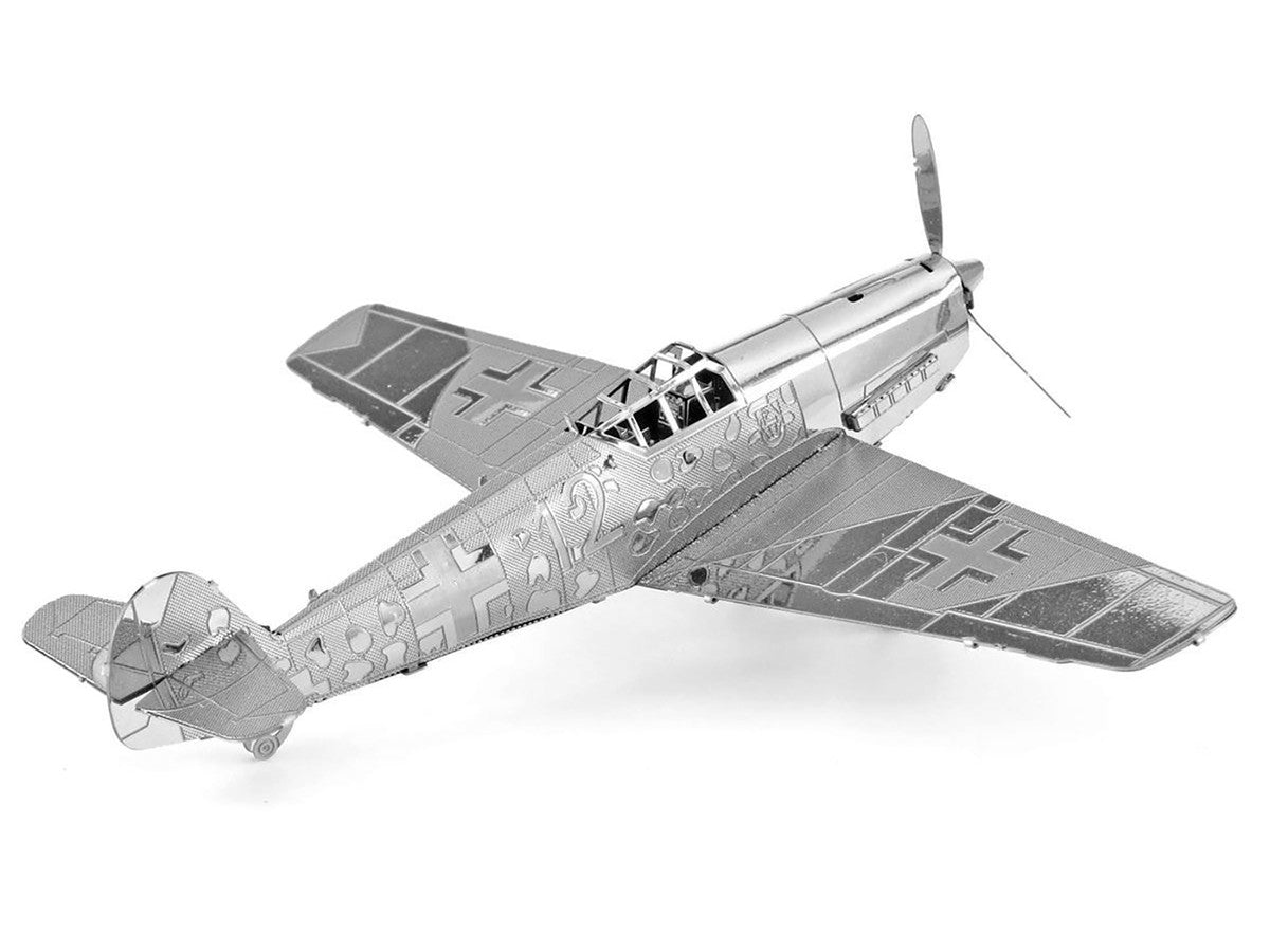 Model Kit Messerschmitt BF-109 Fighter Aircraft "German Luftwaffe" (Moderate Difficulty) Steel Model by Metal Earth LuxuryLifeWay Online Store