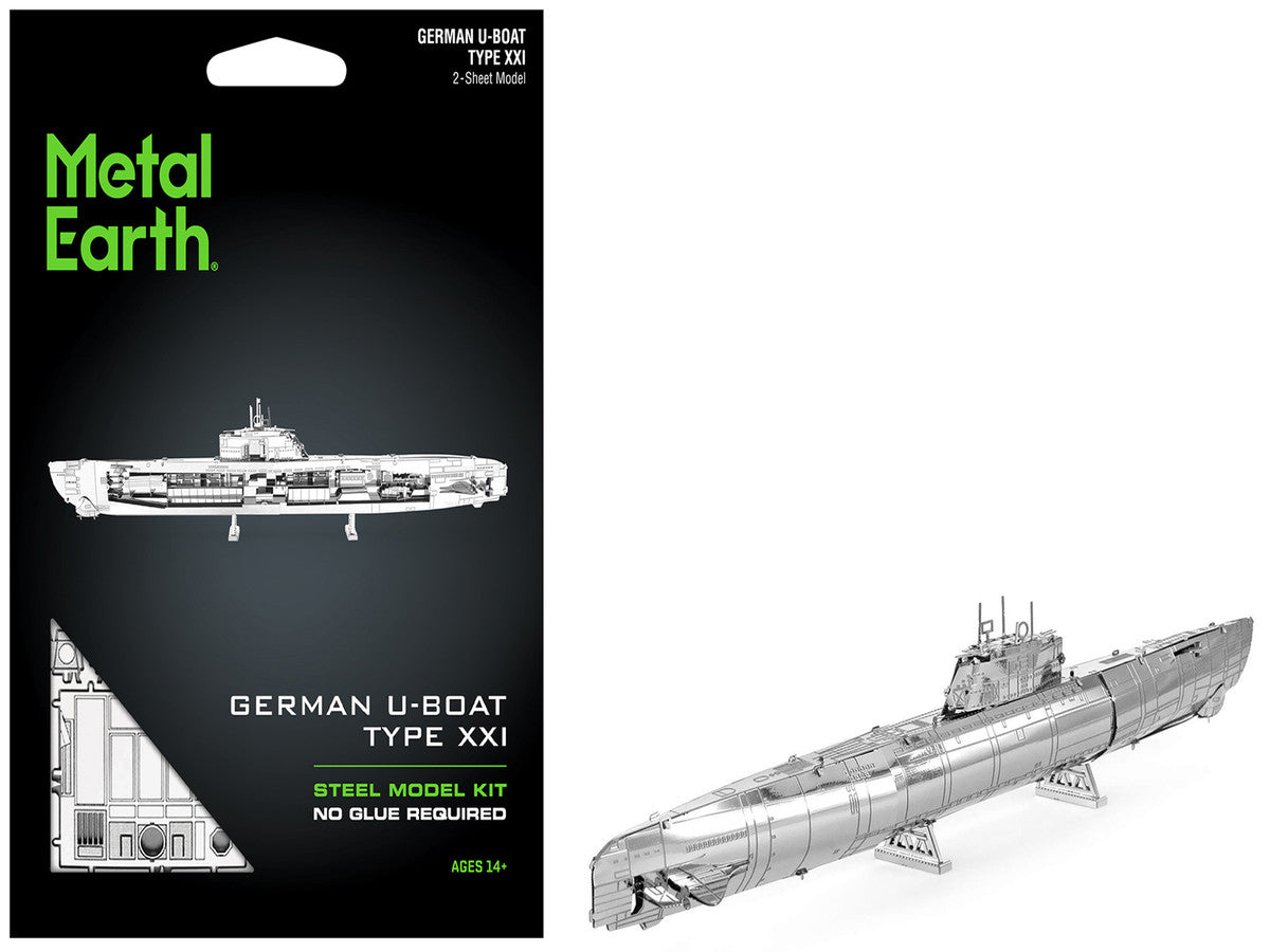 Model Kit German U-Boat Type XXI Submarine (Challenging Difficulty) Steel Model by Metal Earth LuxuryLifeWay Online Store