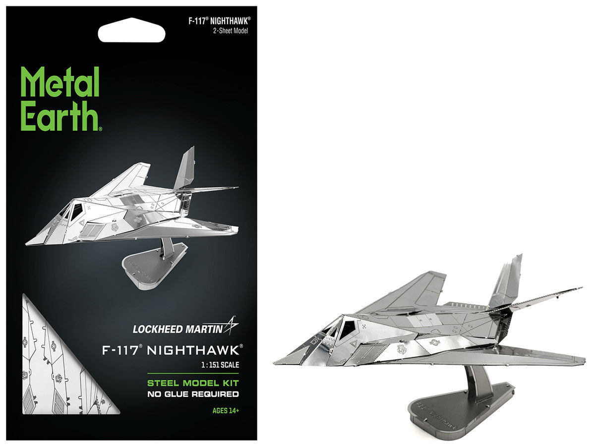 Model Kit Lockheed Martin F-117 Nighthawk Stealth Aircraft "United States Air Force" (Moderate Difficulty) Steel Model by Metal Earth LuxuryLifeWay Online Store