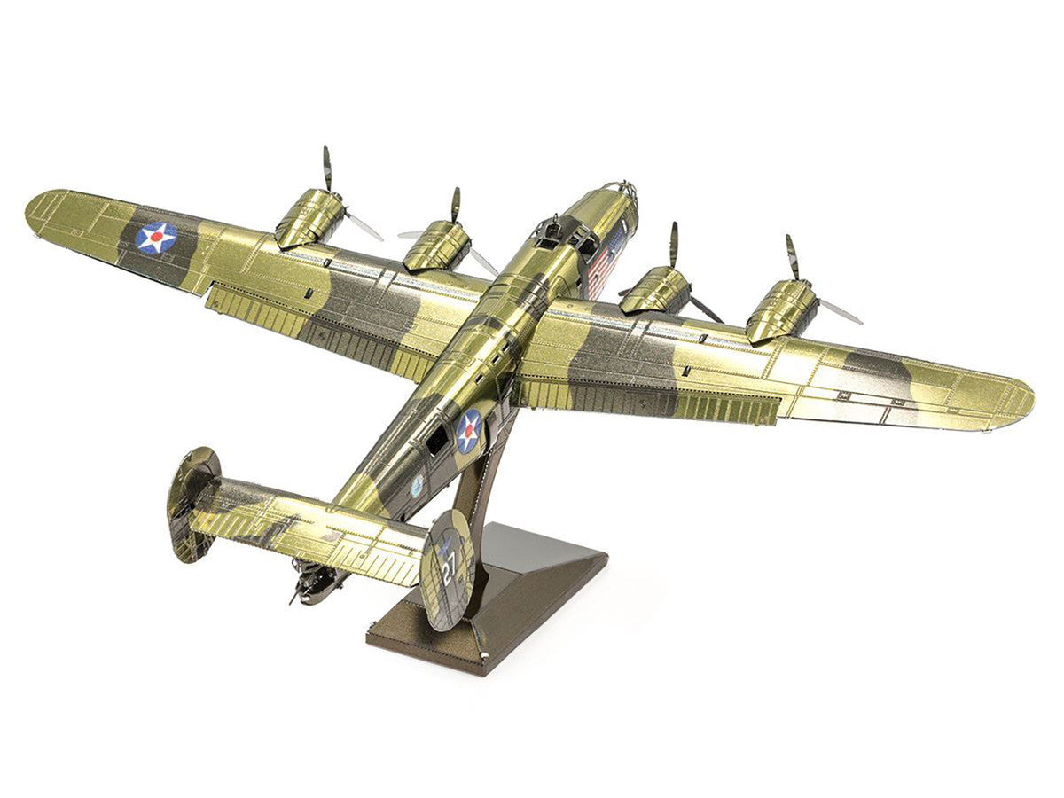 Model Kit Consolidated B-24 Liberator Bomber Aircraft "Diamond Lil" United States Army Air Forces (Challenging Difficulty) Steel Model by Metal Earth LuxuryLifeWay Online Store