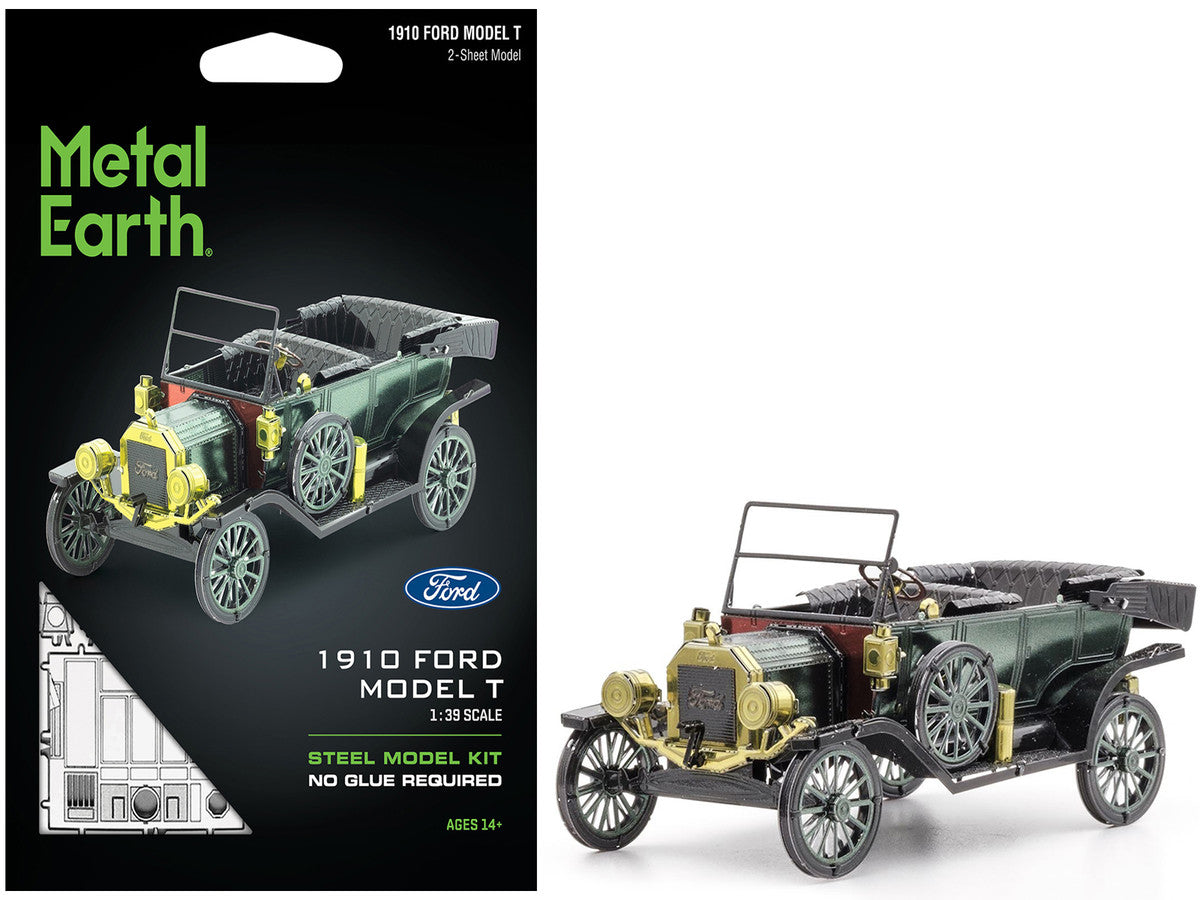 Model Kit 1910 Ford Model T Green (Moderate Difficulty) Steel Model by Metal Earth LuxuryLifeWay Online Store