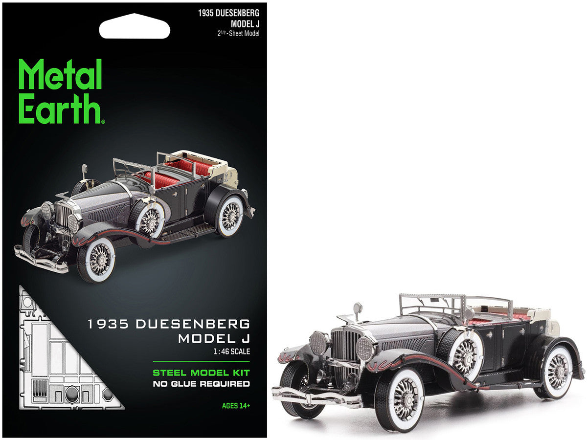 Model Kit 1935 Duesenberg Model J Black (Moderate Difficulty) Steel Model by Metal Earth LuxuryLifeWay Online Store