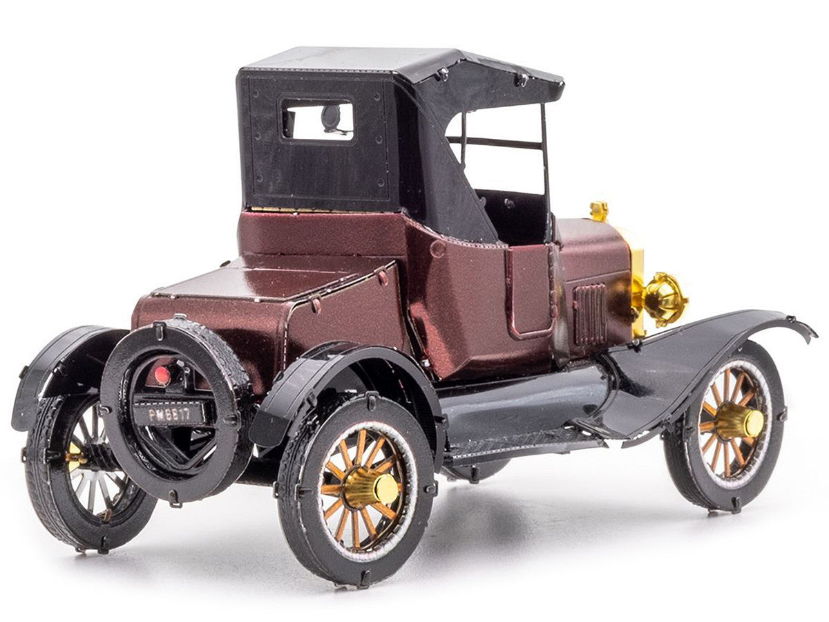 Model Kit 1925 Ford Model T Runabout Dark Red and Black (Moderate Difficulty) Steel Model by Metal Earth LuxuryLifeWay Online Store