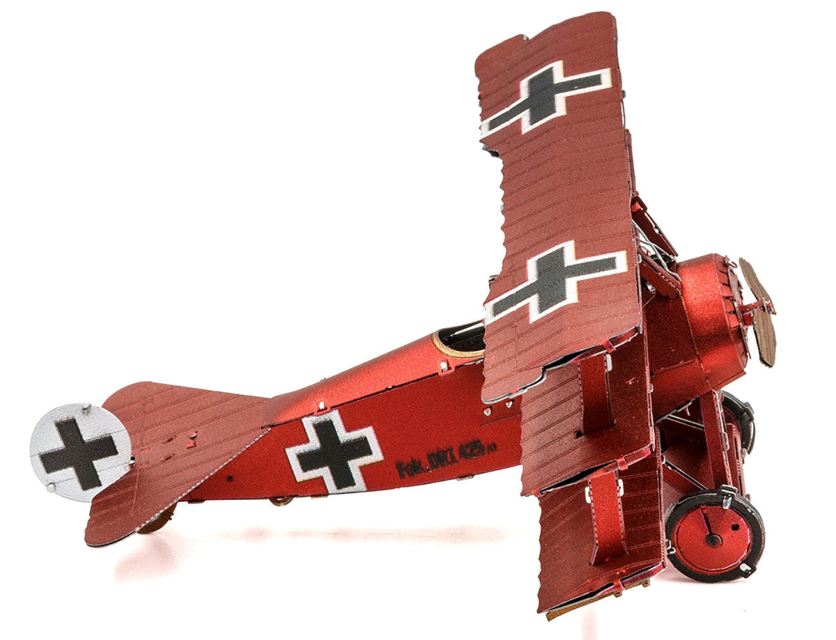 Model Kit Fokker Dr.I Triplane Fighter Aircraft "Red Baron" German Air Force (Moderate Difficulty) Steel Model by Metal Earth LuxuryLifeWay Online Store