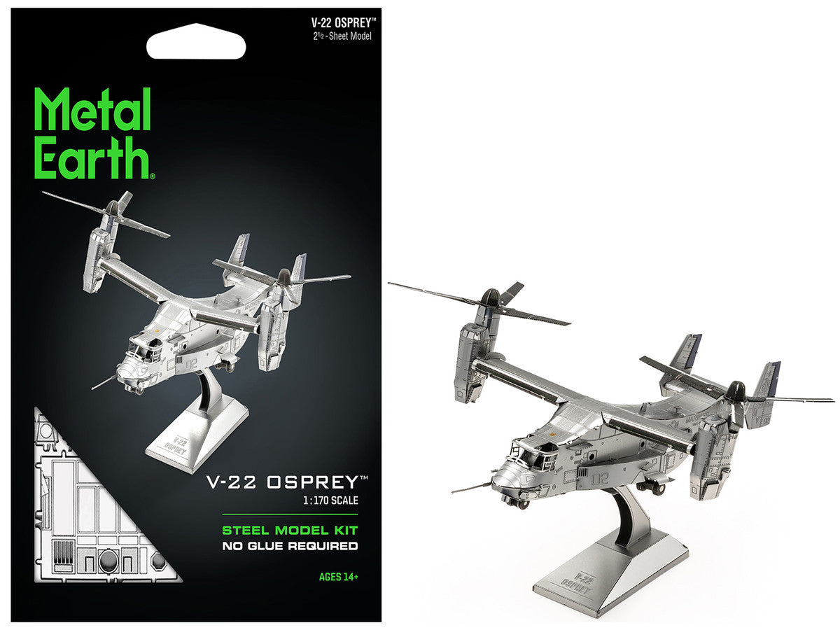 Model Kit Bell Boeing V-22 Osprey Aircraft "United States Military" (Challenging Difficulty) Steel Model by Metal Earth LuxuryLifeWay Online Store